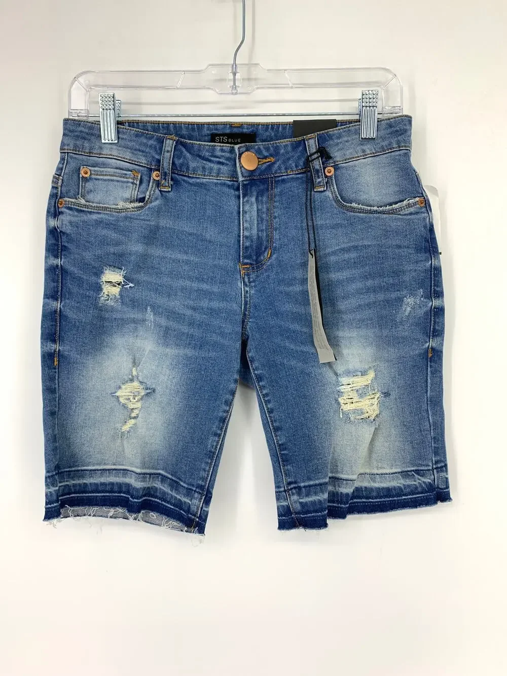 STS Blue Shorts Junior Women's Size 5 Distressed Denim Jean Blue NWT